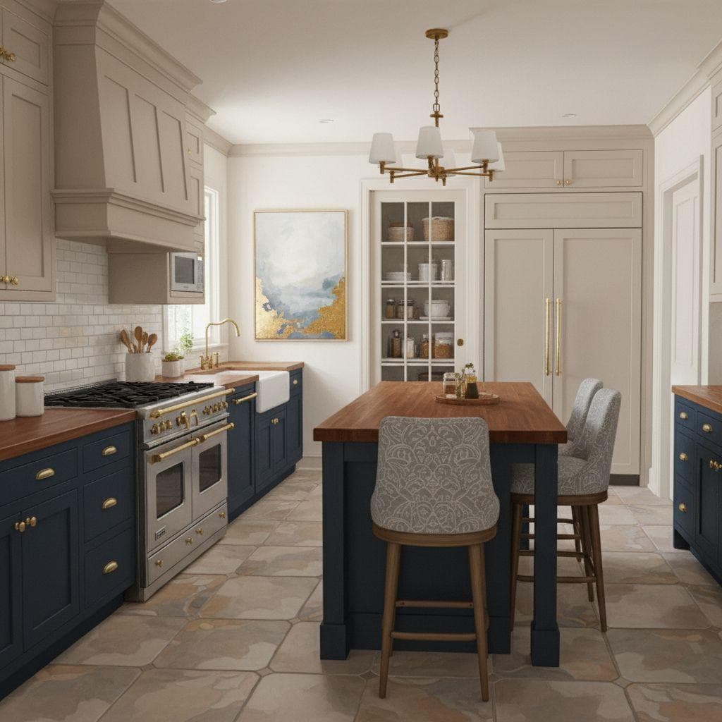 AI-generated interior design idea - stylish room