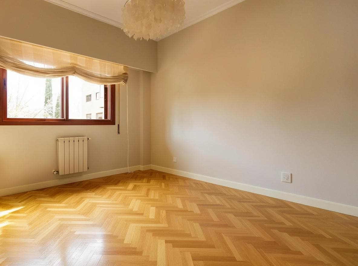 Room with furniture digitally removed