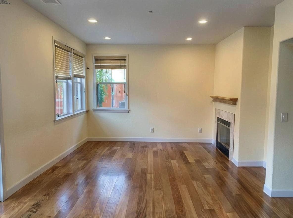 Clean decluttered space