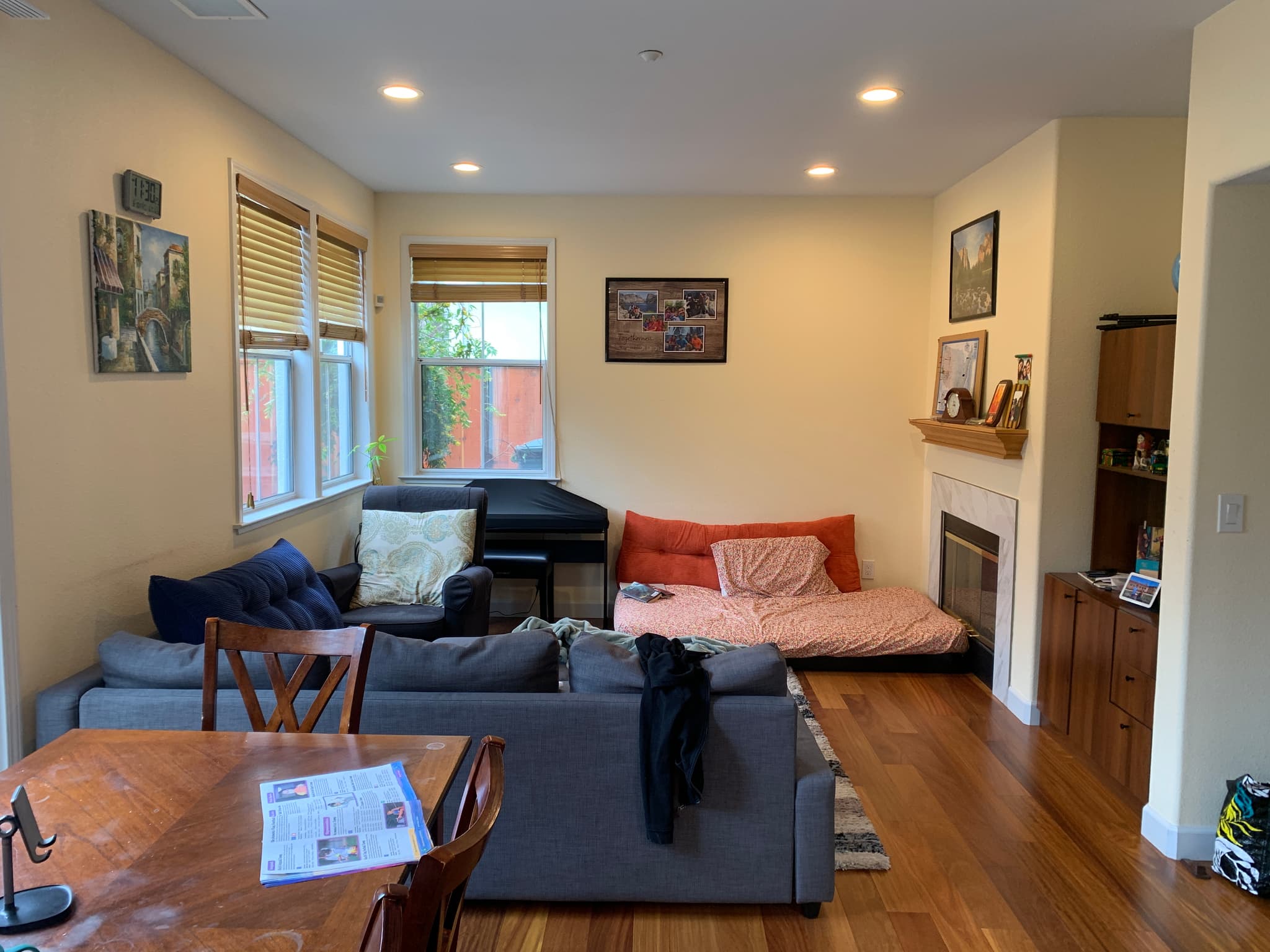 Space needing decluttering
