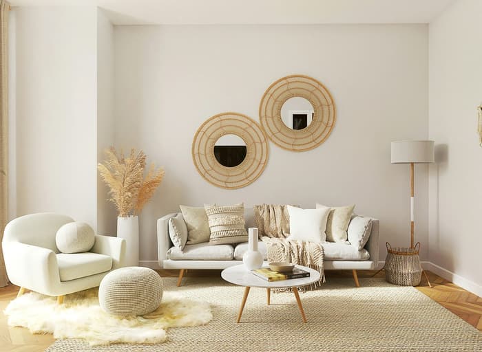 Room with original wall color