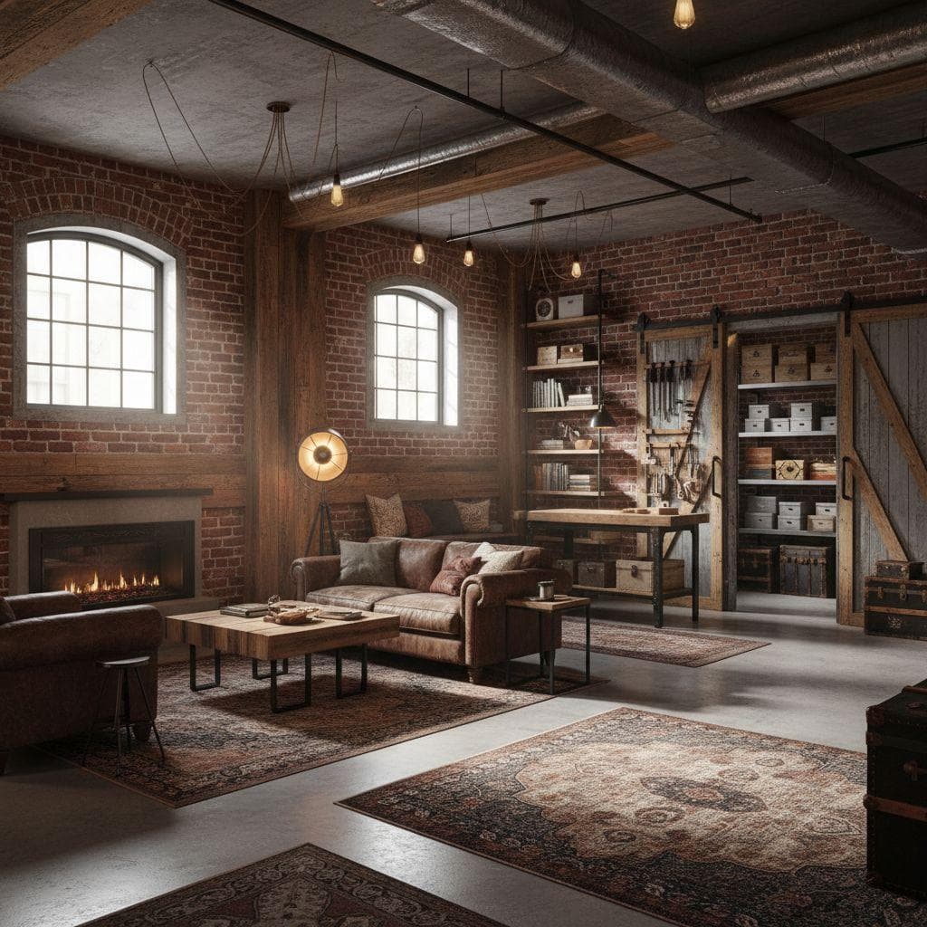 Basement interior design