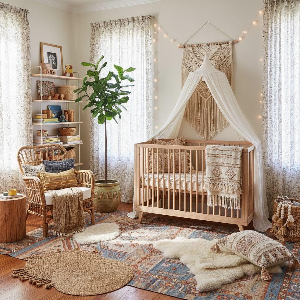 Bohemian Nursery design