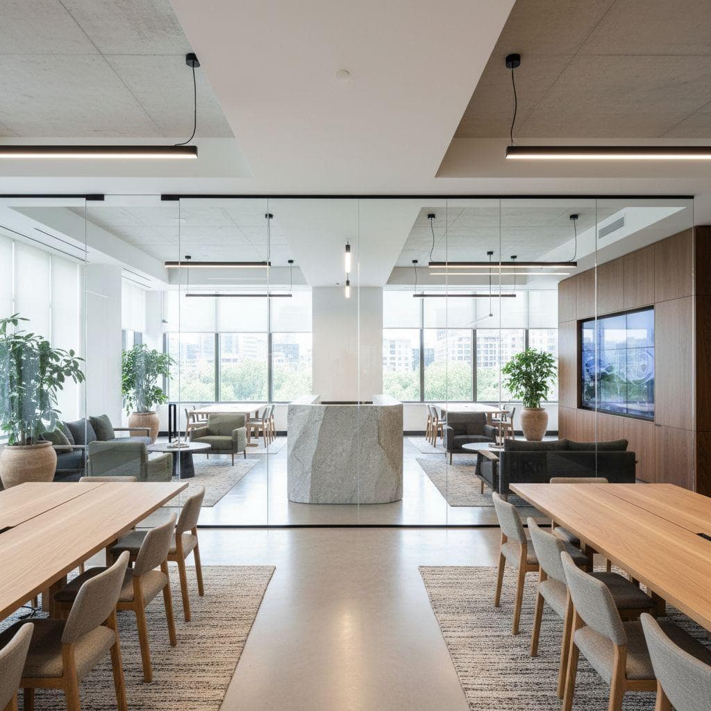 Modern Open Workspace design