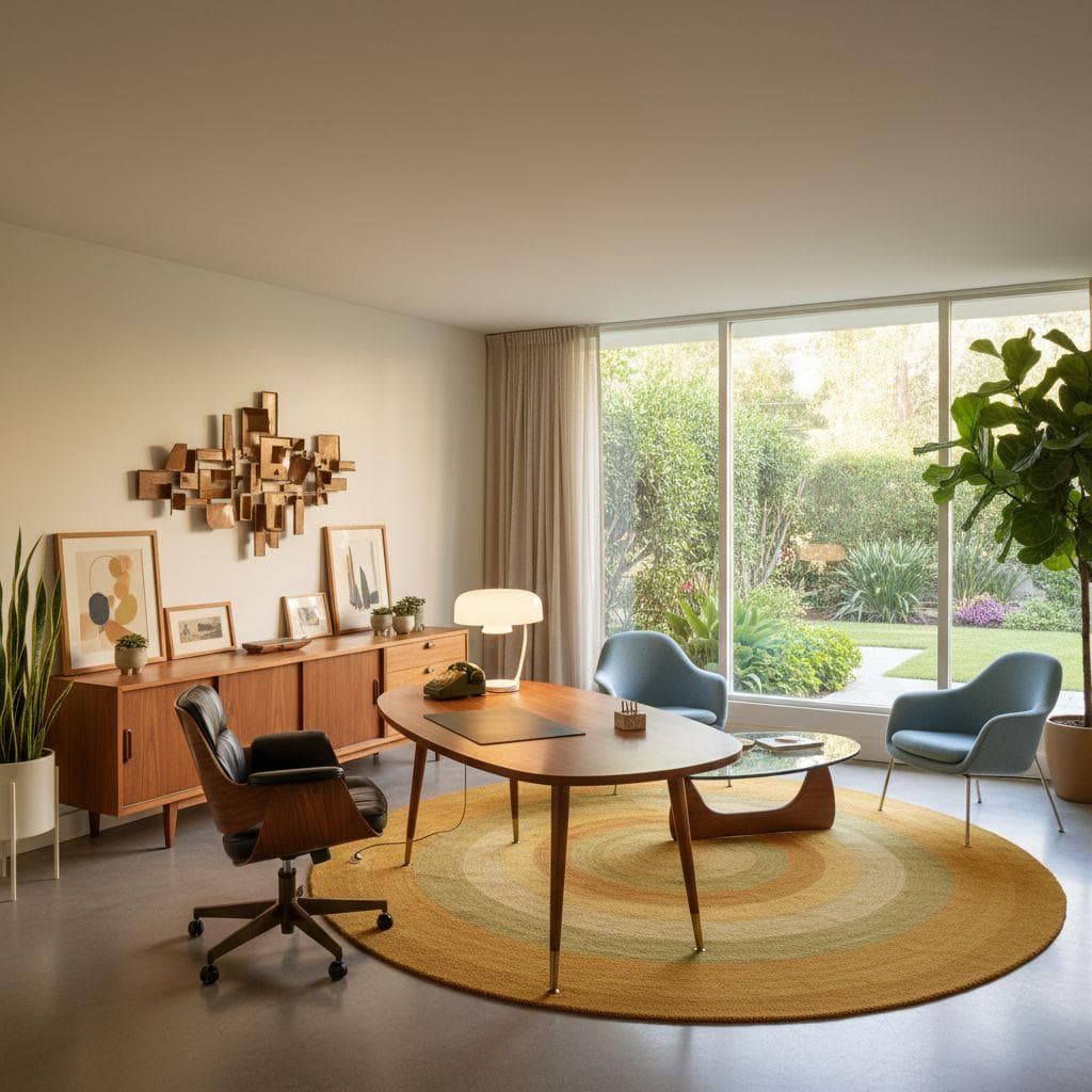 Mid-Century Modern Private Office design