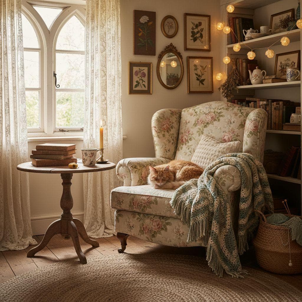 Cottagecore Reading Nook design