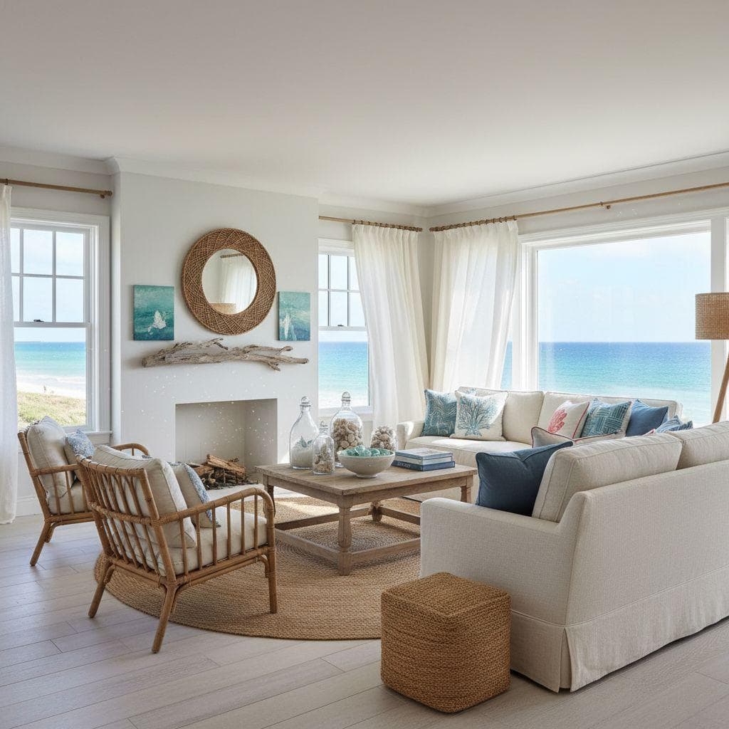 Coastal interior design style