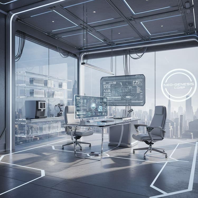 Project Management High Tech Style High-Tech Interior Design Ideas | Industrial Modern Style | Decor8 AI ...
