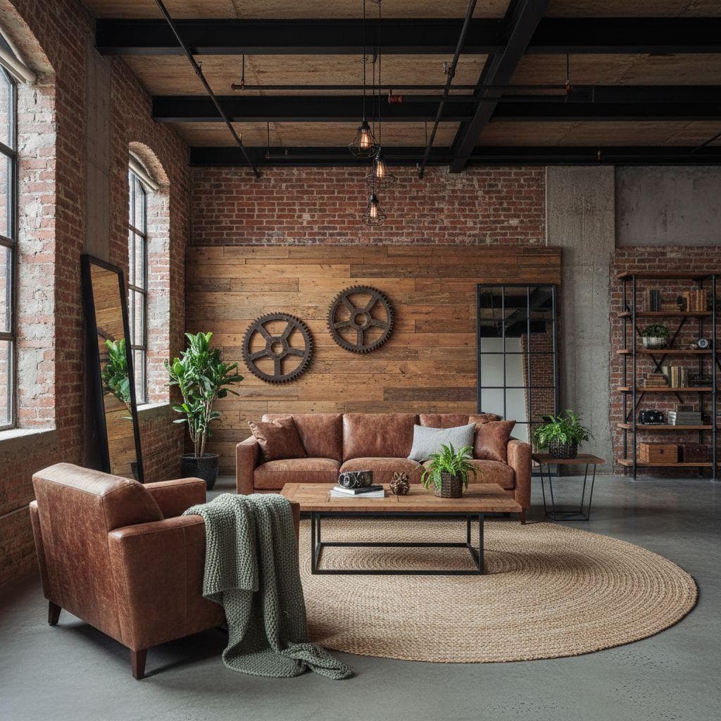 Industrial interior design style